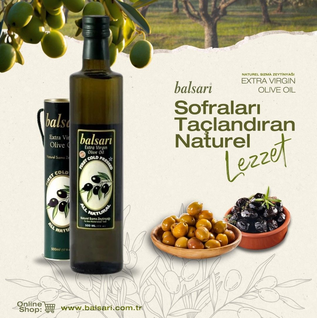 500mL Natürel Sızma Zeytinyağı [Ücretsiz Kargo]