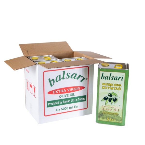 4x5Ltr. BALSARI Natürel Sızma Zeytinyağı [Ücretsiz Kargo]