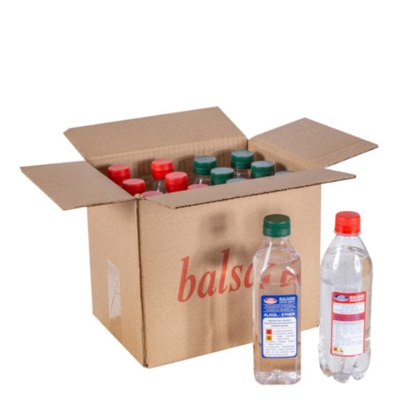Alkol-Eter + Solüsyon (12 Şişe)