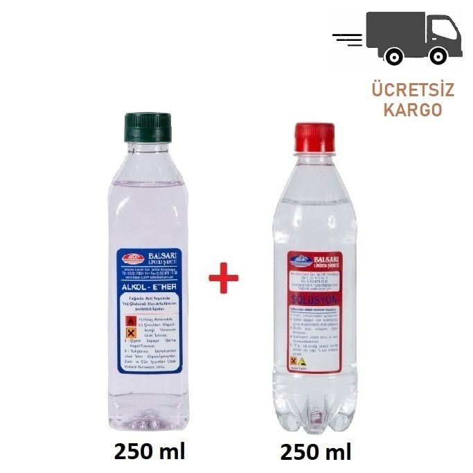 Alkol-Eter(250ml) ve Solüsyon (250ml)